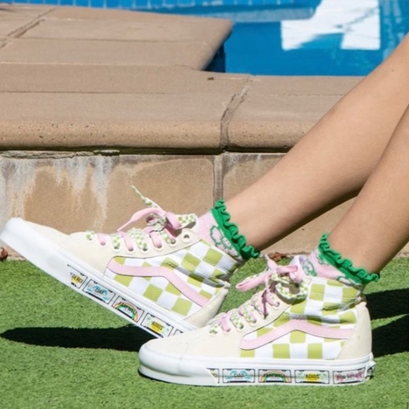 Vans Emma Mulholland on Holiday x Sk8-Hi Tapered 'Whimsical Checkerboard' Size 6 - Picture 2 of 13